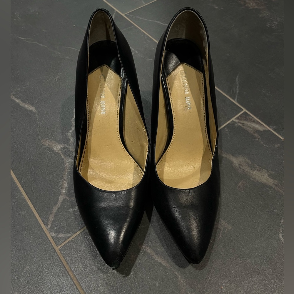 Gianni Bini Black Leather Heels